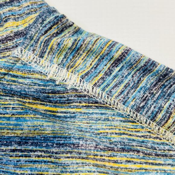 Lululemon Mens Surge Warm Sweatshirt Medium Blue Space Dye Camo Alberta Lake - Picture 6 of 11